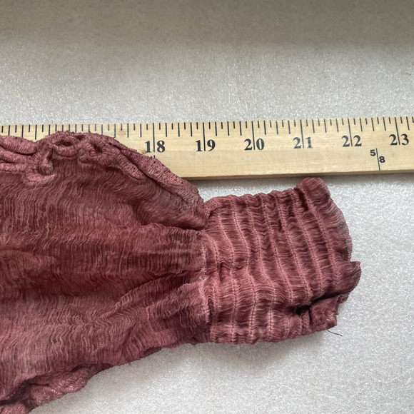 Soft Surroundings Dress Women Small Mauve Silk Tunic Embroidered High Neck Lined - Picture 12 of 16